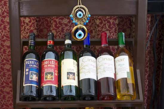 Local Wine Display in Baku
