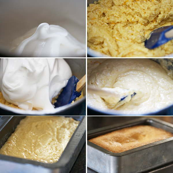 french citrus cake steps