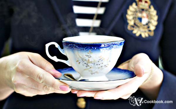 Steaming Hot Tea - AZ Cookbook Tea Party
