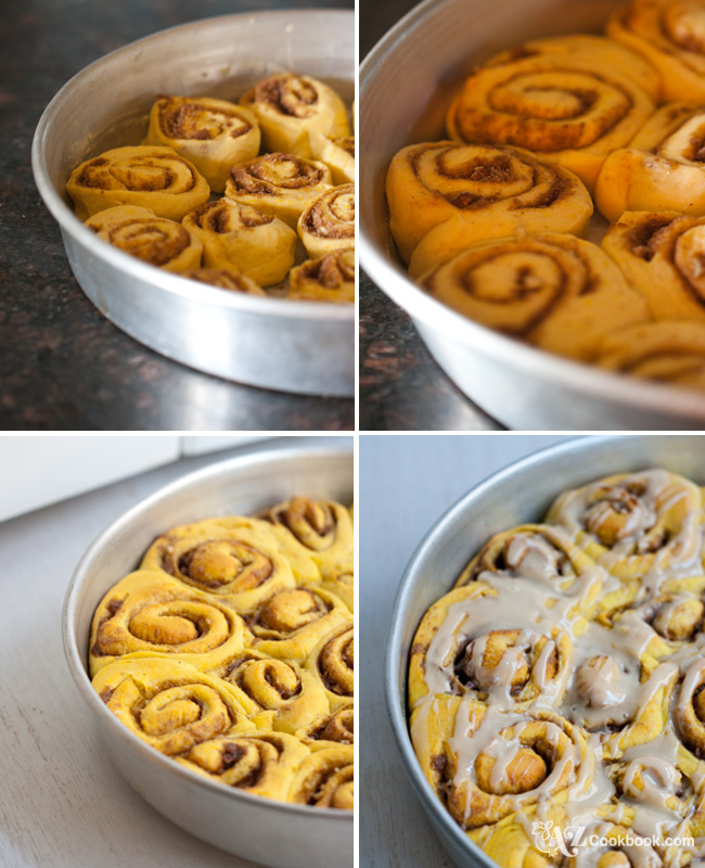 Pumpkin Pecan Rolls with Maple Glaze